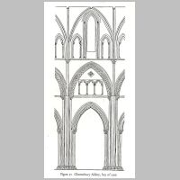 Glastonbury Abbey, bay of choir, from Webb.jpg